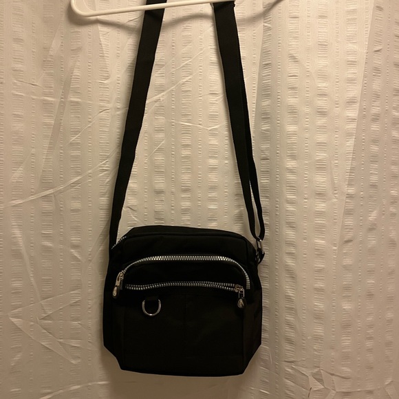Black Crossbody Purse Bag with Pockets - Picture 3 of 7